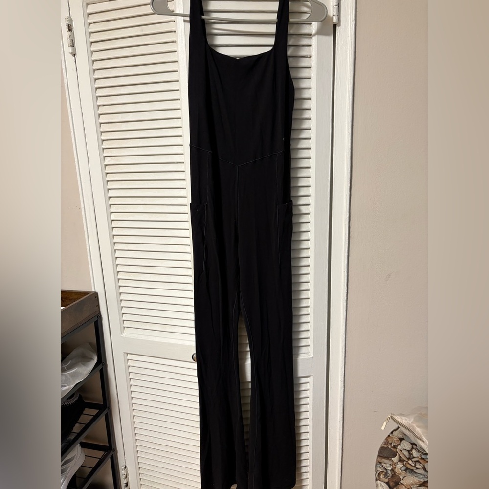 Aerie Black Sleeveless Jumpsuit